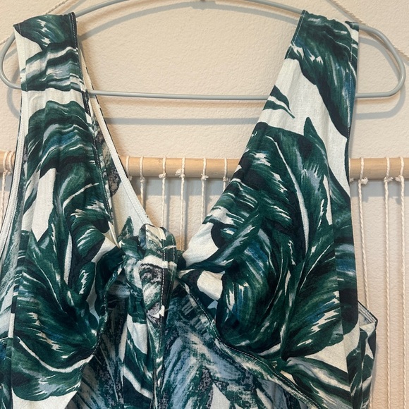 Who What Wear Tropical Plant Jumpsuit XXL - Picture 6 of 8